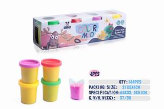 COLOR DOUGH SET 4CANS,