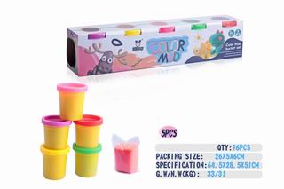 COLOR DOUGH SET 5CANS,