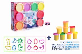 COLOR DOUGH SET 14PCS,