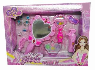 BEAUTY SET & COSMETIC SET W/LIGHT & MUSIC,