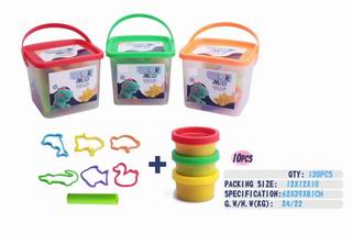 COLOR DOUGH SET 10PCS,