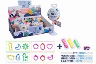 COLOR DOUGH SET 6PCS,