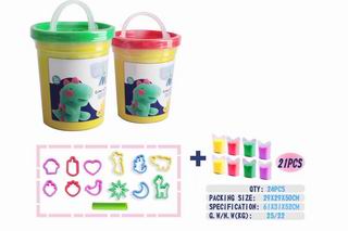 COLOR DOUGH SET 21PCS,