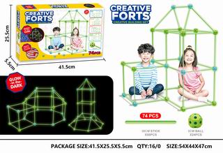 CREATIVE FORTS 74PCS,