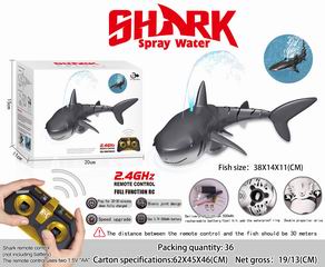 2.4G R/C SHARK W/LIGHT & SPRAY WATER,