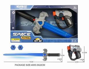 SWORD & GUN W/LIGHT & SOUND,