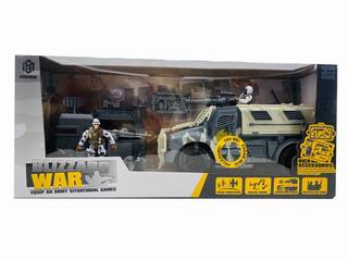 MILITARY SET W/LIGHT & MUSIC 13PCS,