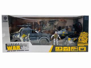 MILITARY SET W/LIGHT & MUSIC 13PCS,