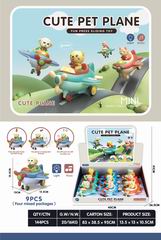 PRESS PLANE W/LIGHT & MUSIC 9PCS,