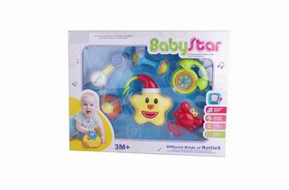 BABY RATTLE W/MUSIC 6PCS,