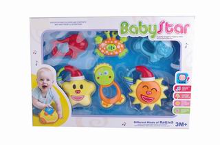BABY RATTLE W/MUSIC 6PCS,