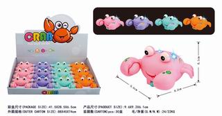 PULL LINE CRAB W/LIGHT 12PCS,