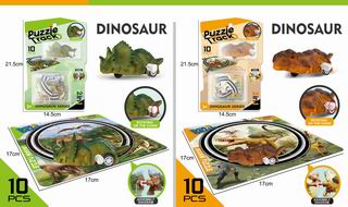 DINOSAUR WIND UP TRACK CAR,
