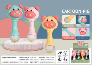 CARTOON PIG BAND BELL 12PCS,