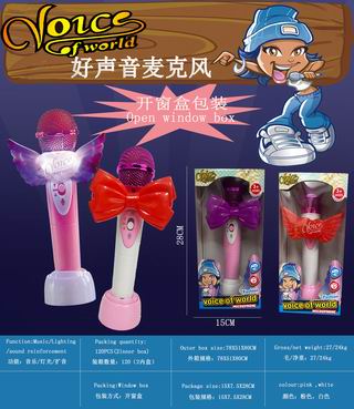 MICROPHONE W/LIGHT & MUSIC,
