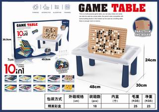 10 IN 1 CHESS TABLE,