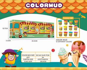 COLOR DOUGH SET 12CANS,
