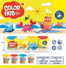COLOR DOUGH SET 4CANS,