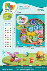 COLOR DOUGH SET 15PCS,
