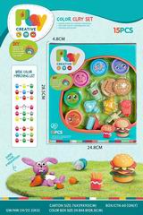 COLOR DOUGH SET 15PCS,