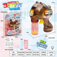 FRICTION BUBBLE GUN W/LIGHT,