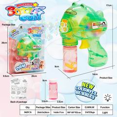 FRICTION BUBBLE GUN W/LIGHT,