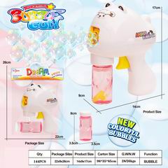 FRICTION BUBBLE GUN W/LIGHT,