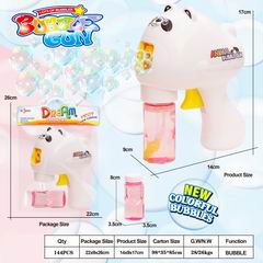 FRICTION BUBBLE GUN W/LIGHT,
