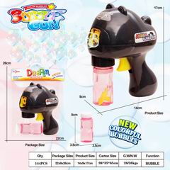 FRICTION BUBBLE GUN W/LIGHT,