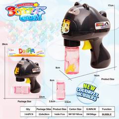 FRICTION BUBBLE GUN W/LIGHT,