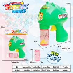 FRICTION BUBBLE GUN W/LIGHT,