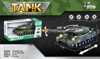 1:16 FRICTION MILITARY TANK W/LIGHT & MUSIC,
