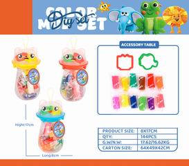 COLOR DOUGH SET 15PCS,