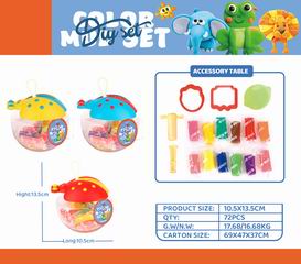 COLOR DOUGH SET 17PCS,