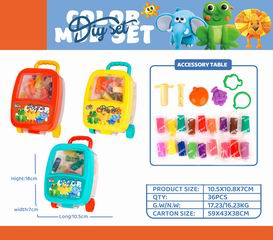 COLOR DOUGH SET 24PCS,