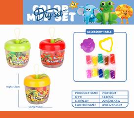 COLOR DOUGH SET 12PCS,
