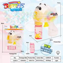 FRICTION BUBBLE GUN W/LIGHT,