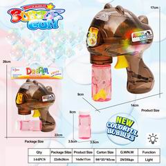 FRICTION BUBBLE GUN W/LIGHT,
