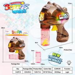 FRICTION BUBBLE GUN W/LIGHT,