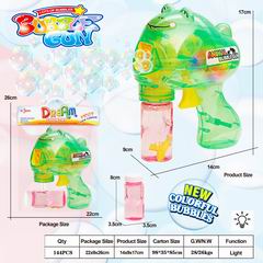 FRICTION BUBBLE GUN W/LIGHT,