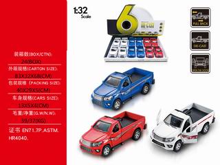 1:32 ALLOY PULL BACK CAR 12PCS,
