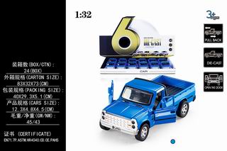 1:32 ALLOY PULL BACK CAR 12PCS,