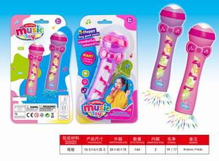 MICROPHONE W/LIGHT & MUSIC,