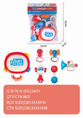 BABY RATTLE 6PCS,