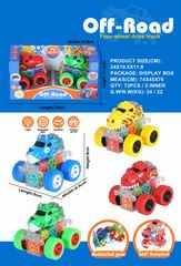 FRICTION CAR W/LIGHT 2PCS,