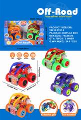 FRICTION STUNT CAR W/LIGHT 2PCS,