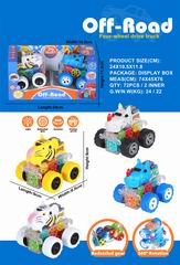 FRICTION STUNT CAR W/LIGHT 2PCS,
