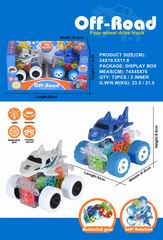FRICTION STUNT CAR W/LIGHT 2PCS,