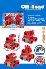 FRICTION STUNT CAR W/LIGHT 2PCS,