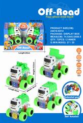 FRICTION STUNT CAR W/LIGHT 2PCS,
